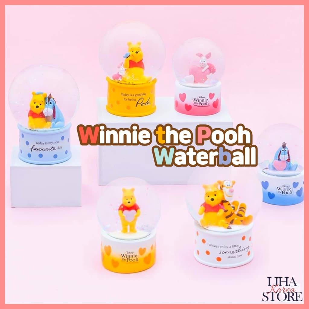 Disney Winnie the Pooh Waterball Bola De Neve Figura Piglet Snowball Produtos