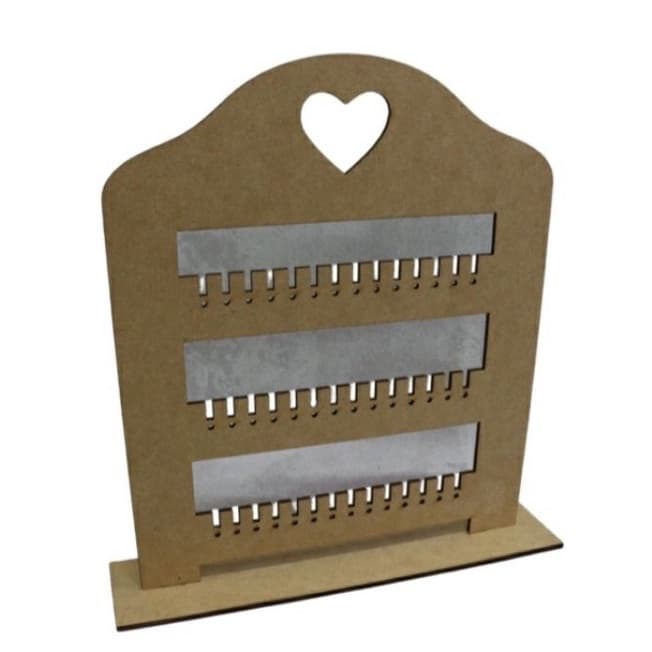 Porta Brinco Expositor - Suporte em MDF Premium - Capacidade para 42 brincos