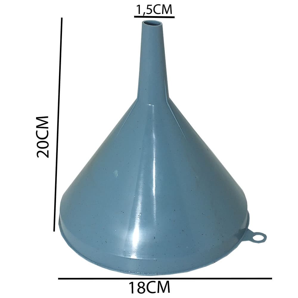 Funil Plástico Para Uso Doméstico G 20cm Cores Sortidos
