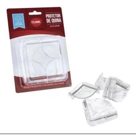 Protetor De Quina Bebe Canto Mesa Quinas Vidro Silicone Cantoneira Kit C/4un Produto no Brasil, Envio Imediato.