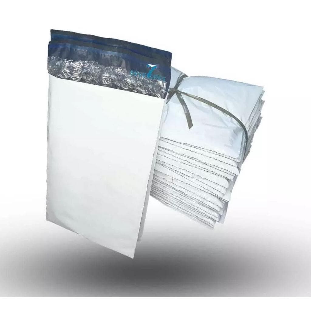 100 Envelope Plastico Correio 19x25 Com Bolha Saco Correio