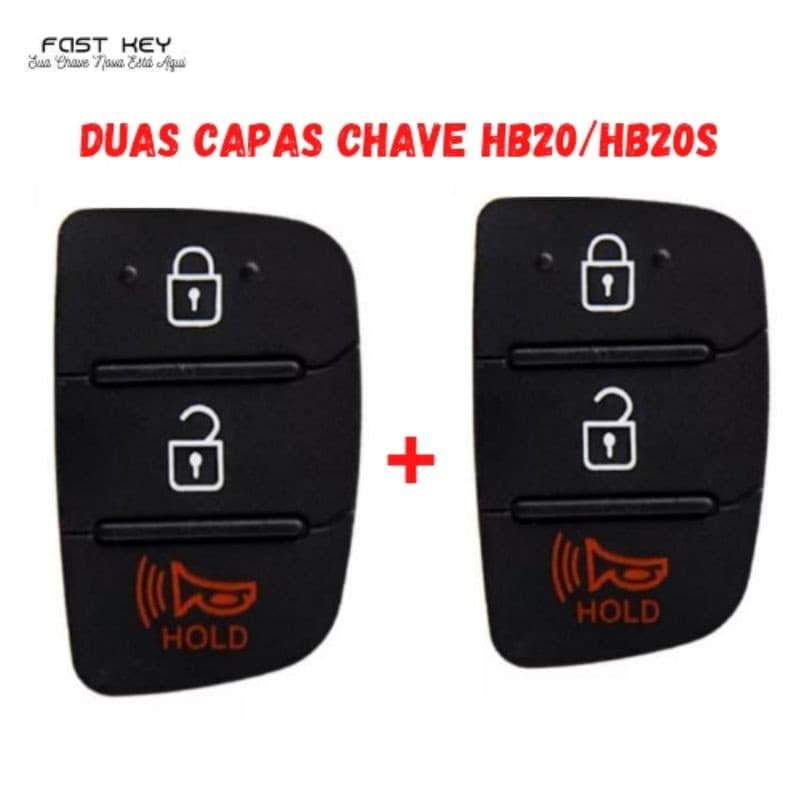 2 Capa Chave Hyundai Hb20/hb20s Controle Telecomando