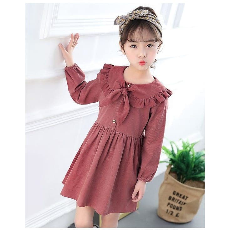 KALILA-Vestido NANA Roupas Infantis Para Meninas De 2 A 6 Anos/Material Corduroy Bebês