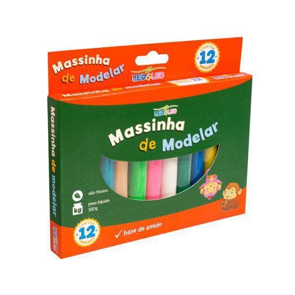 Massa de Modelar Leo e Leo 180g - 12 Cores
