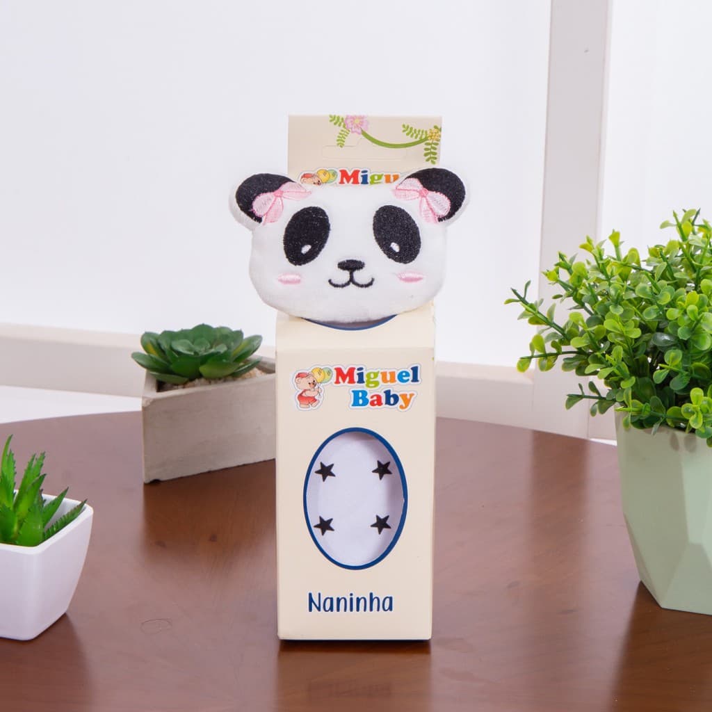 Naninha Para Bebê Panda Rosa