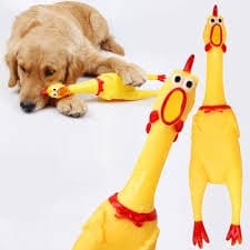 Galinha Frango Borracha Mordedor Cachorro Pet Faz Barulho / Brinquedos Cachorro 17 CM