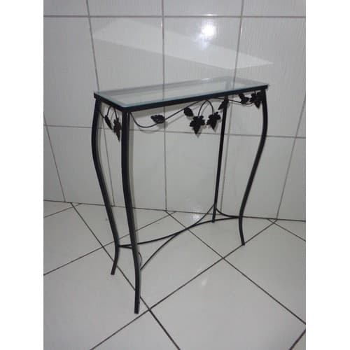 Aparador De Ferro 60cm Preto Com Vidro Lindo Aparador aguardamos sua compra