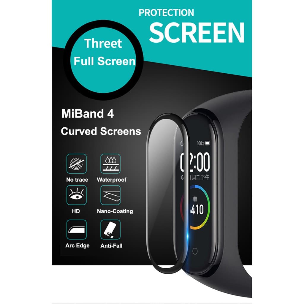 Película Nano Gel 5D Smartband Xiaomi Mi Band 4
