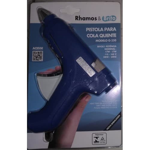 Pistola Cola Quente Rhamos E Brito G-250 para Bastão Grosso BIVOLT