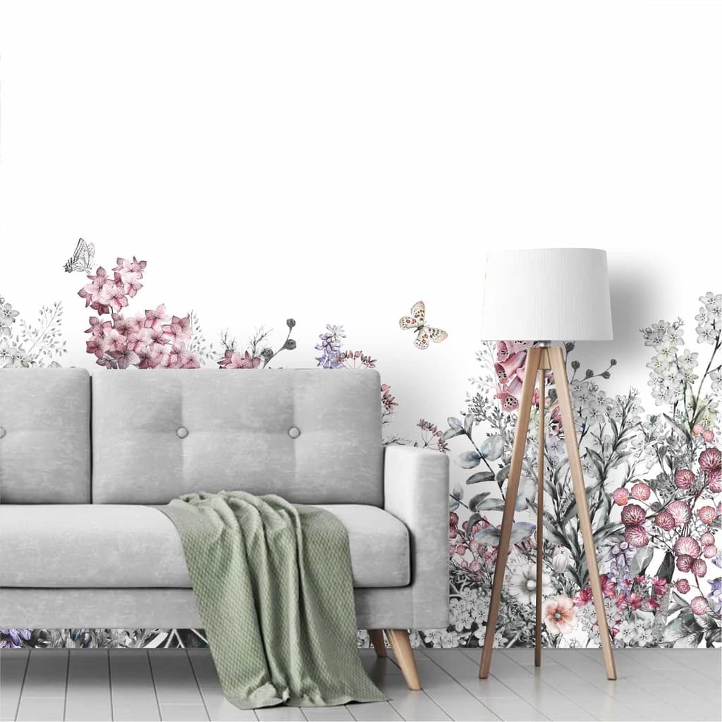 Papel De Parede Flores Flor Jardim Encantado Tropical Painel Adesivo Gg950