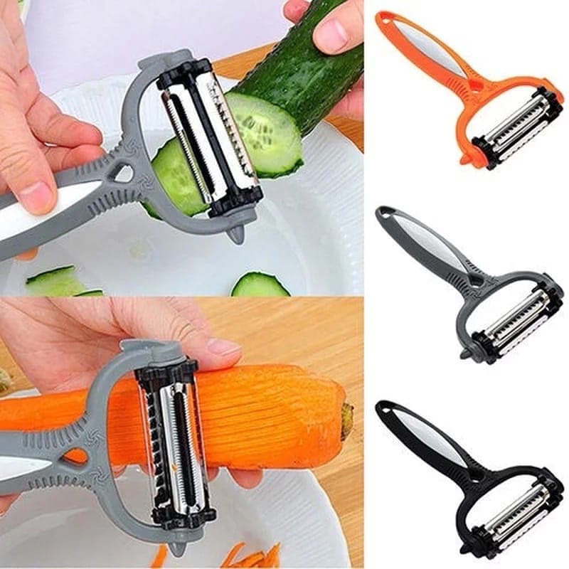 Descascador de Legumes Frutas Alimentos 3 Lâminas Afiadas 15 cm Aço Inox Clink