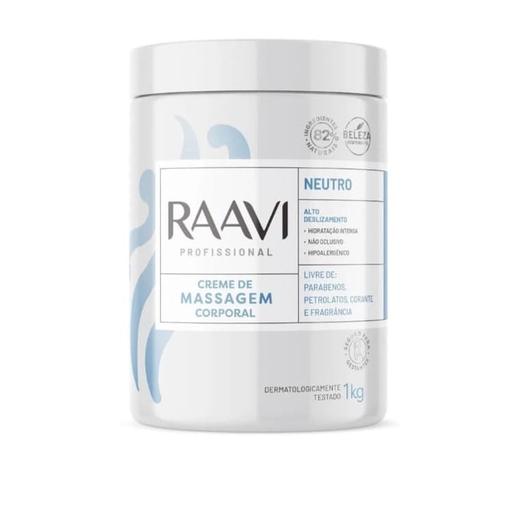 Creme de Massagem Corporal Neutro Raavi 1kg