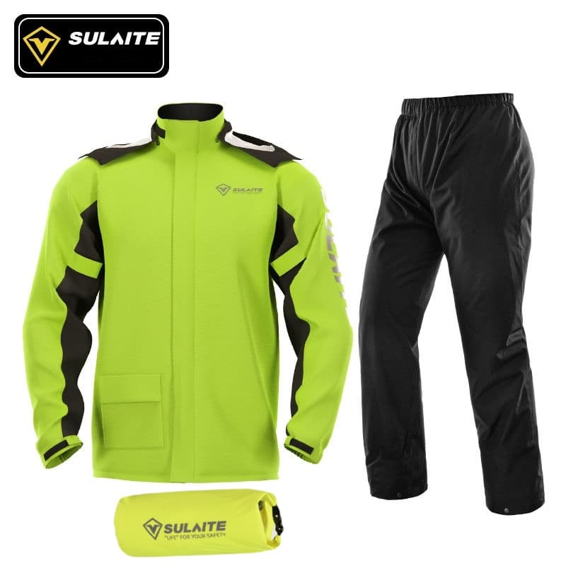 Capa de da motocicleta, calça de chuva, botas de chuva, corpo inteiro à prova de chuva