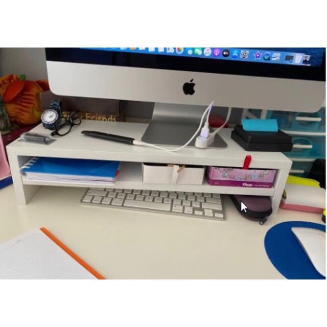 Suporte Base Para Monitor E Escaninho Organizadores 100% Mdf Pronta Entrega