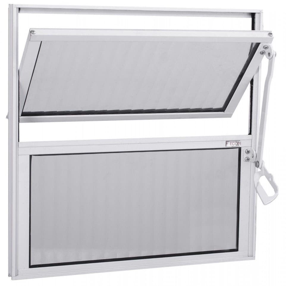Vitro Basculante janela 50x50 Banheiro Aluminio
