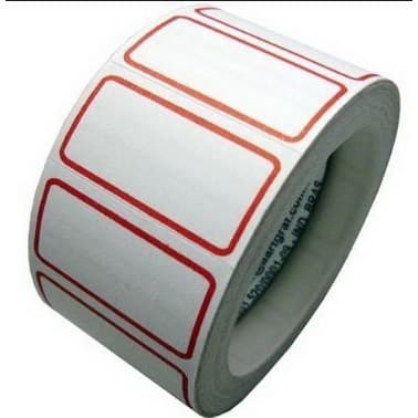 2 Unidades De Etiqueta Com Tarja Papel Branco Fosco 50mm X 30mm Com 10 Metros 330 Etiquetas  Autoadesivas De Papelão Envio Em 24 Horas