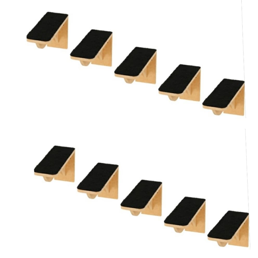 Kit 10 Degrau Escadinha Kit Play Nicho para Gatos Mdf com Carpete