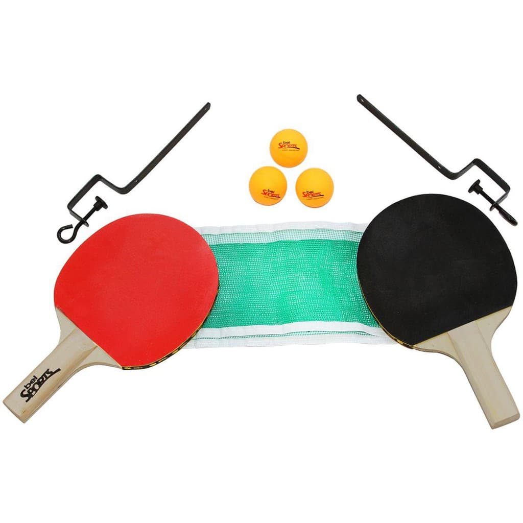 Raquete para Ping Pong Kit com raquete, 3 bolas e rede - Bel