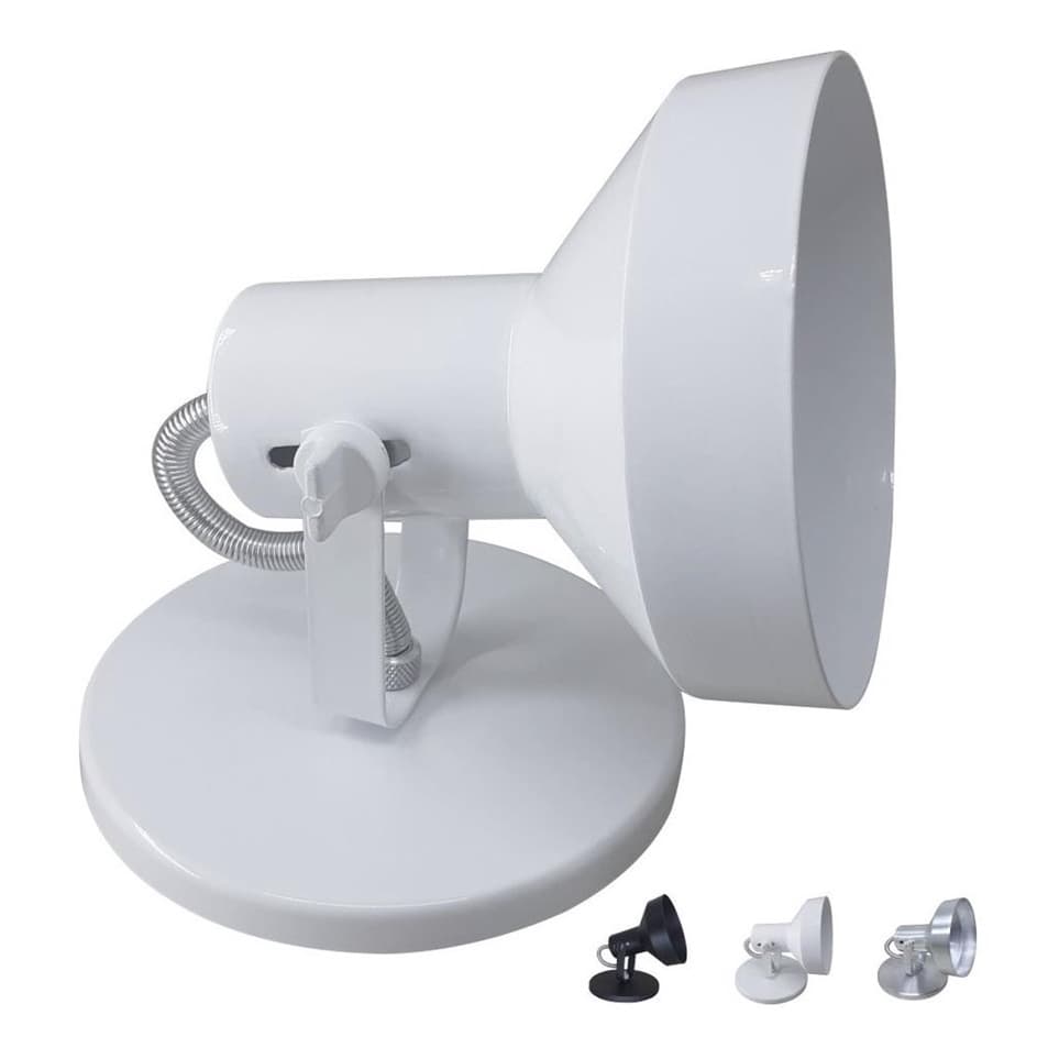 Spot Iluminacao Lampada AR111 LED SobreporTeto Parede Comercial Aluminio c/Base Qualidade GU10 ivolt