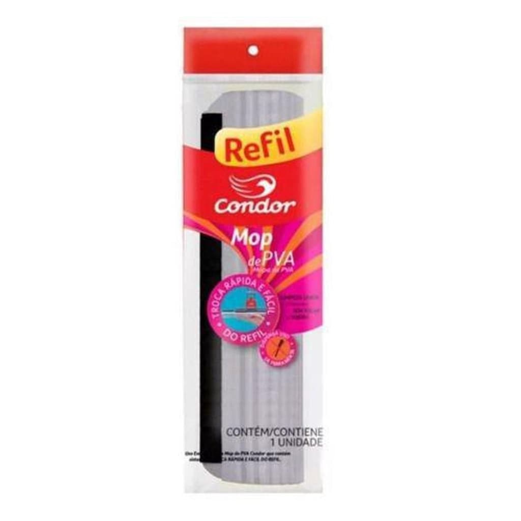 Refil Mop PVA Esfregão Mágico Rodo Limpeza Geral Espuma Ultra Absorvente Condor 1620R