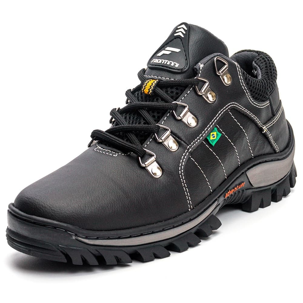 Coturno Adventure Masculino Confortável Palmilha de Gel Sola Costurada
