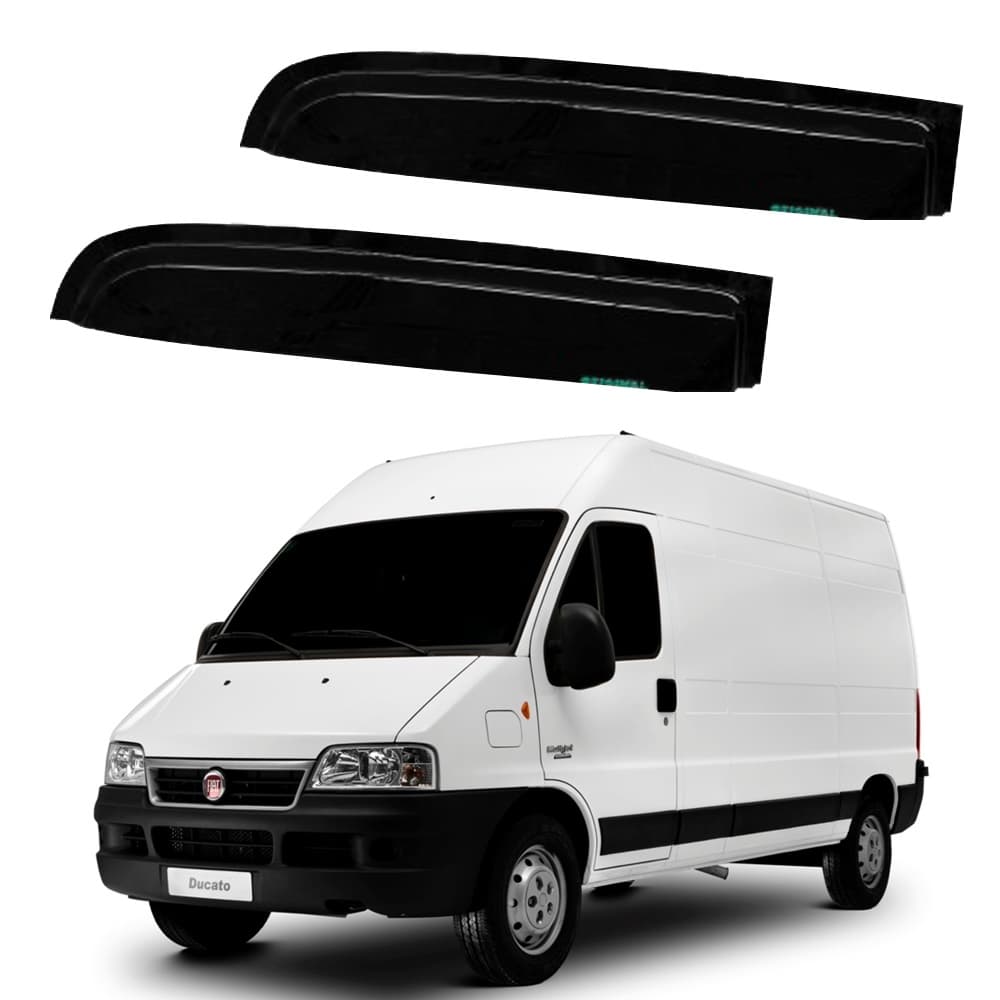 Calha de Chuva Defletor Fumê Reforçada Fiat Van Ducato Boxer Jumper Até 2019