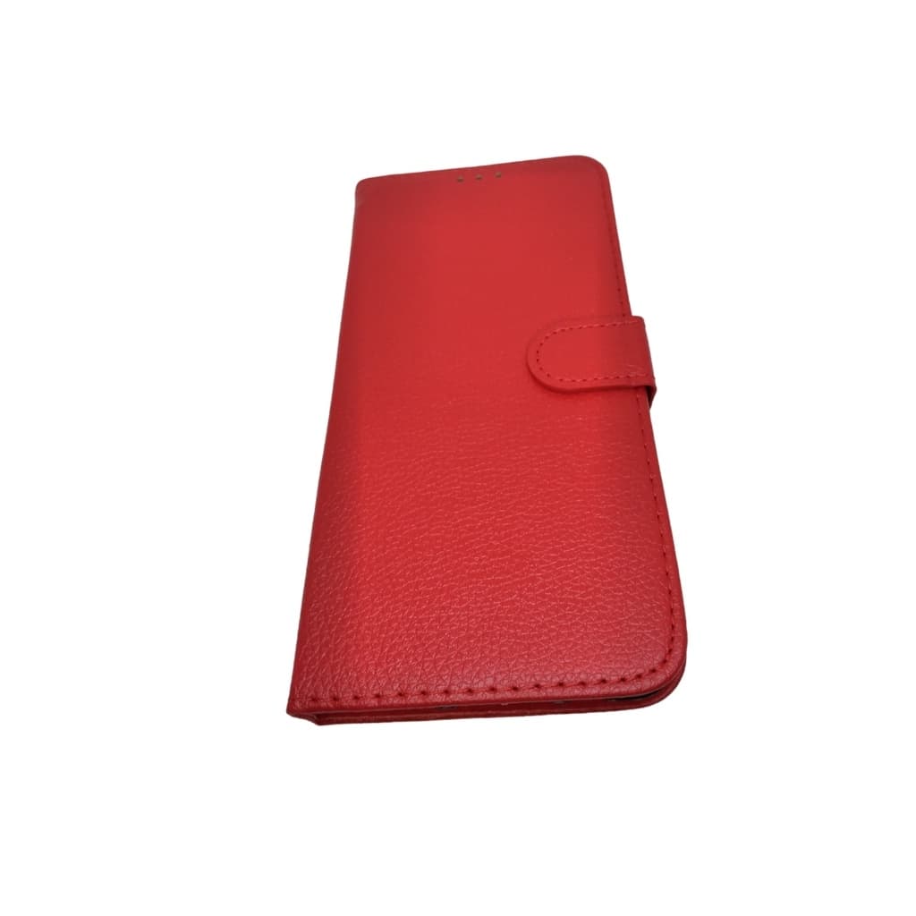 Capa Carteira Couro Antiqueda Celular Samsung A20s Vermelha