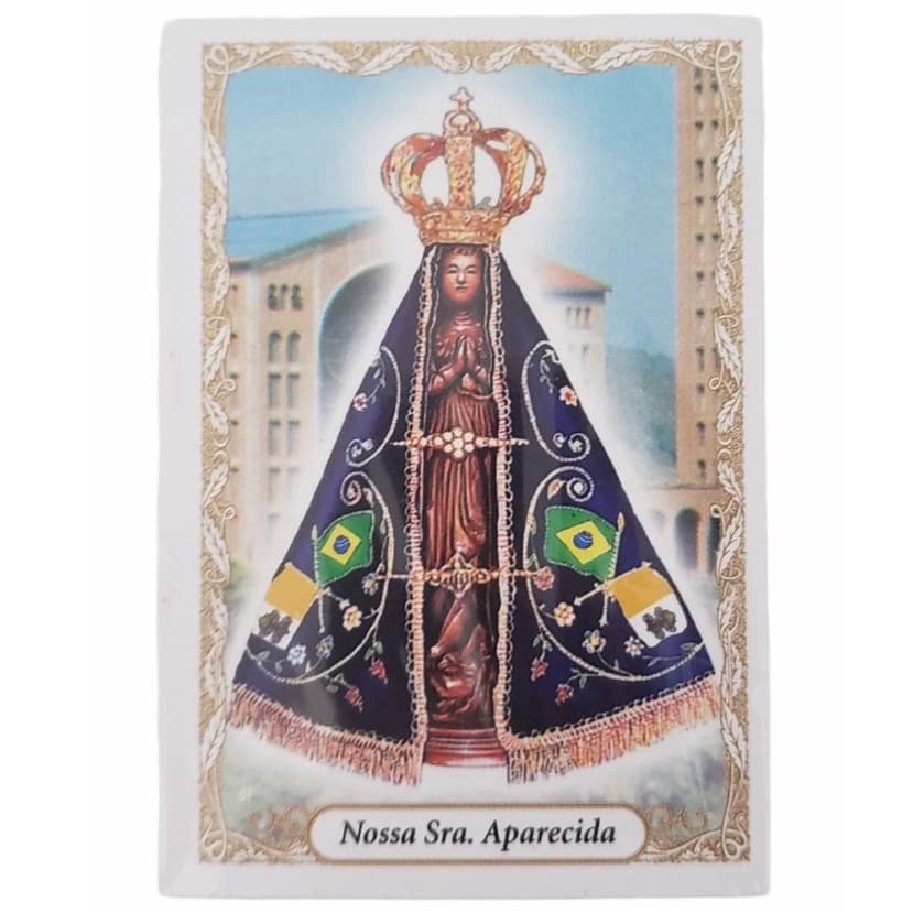 Pacote com 100 Un Folheto com Oração Nossa Senhora Aparecida