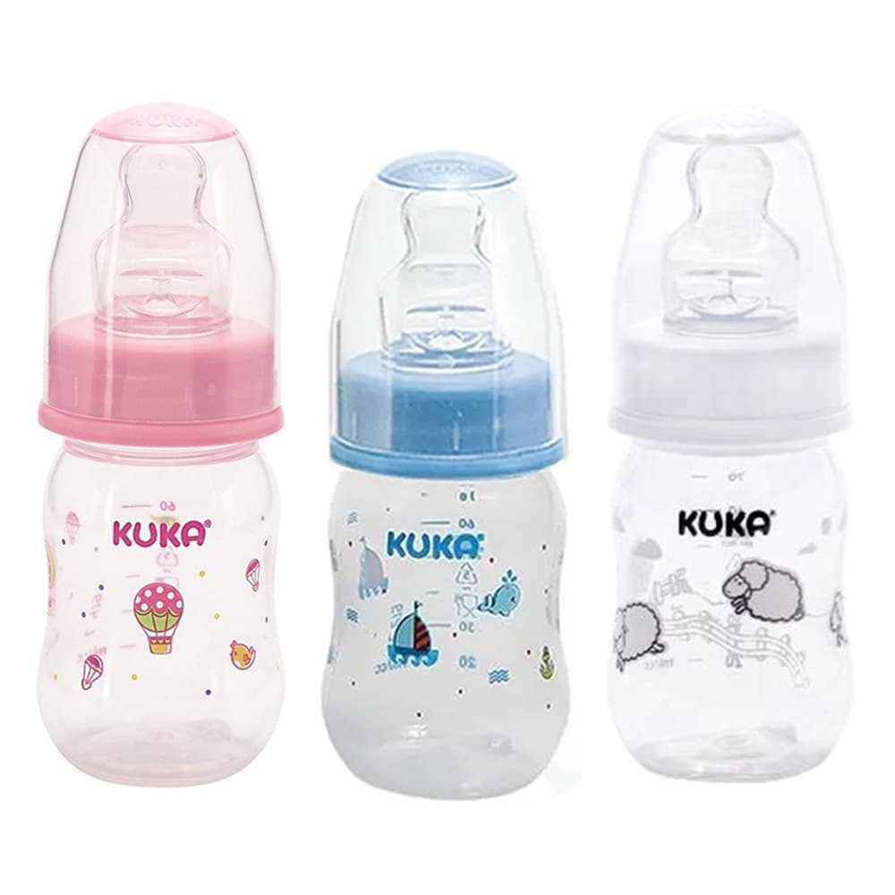 Mamadeira Bebê Natural Bico Ortodôntico De Silicone 160ml Kuka