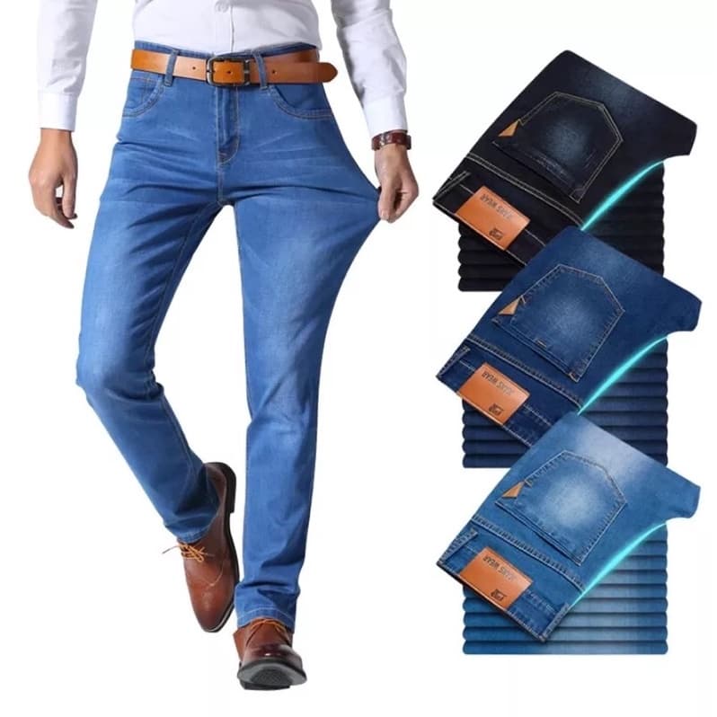 Calça Jeans Moderna Resistente Elegante Slim Azul e Preta Envio Imediato