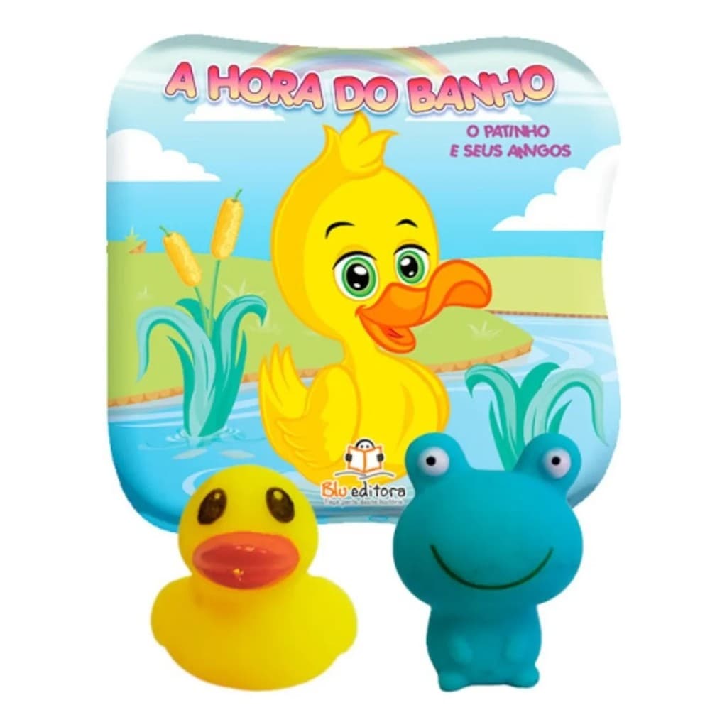 Livro A Hora Do Banho Pato E Seus Amigos C 2 Bichos Blu Editora