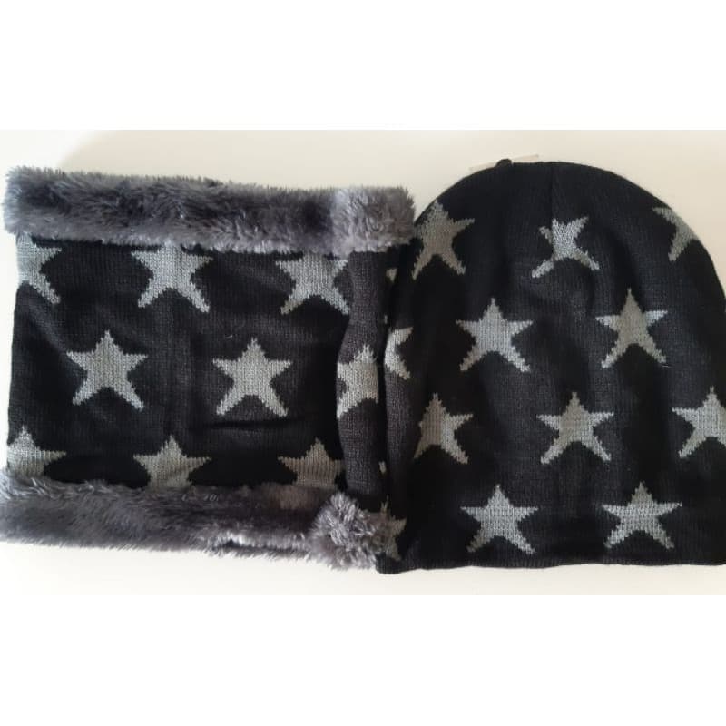 1 Kit Térmico ( TOUCA GORRO + GOLA AQUECEDOR PESCOÇO ) Frio Inverno Adulto ( Cores Vermelho Perto e Cinza )