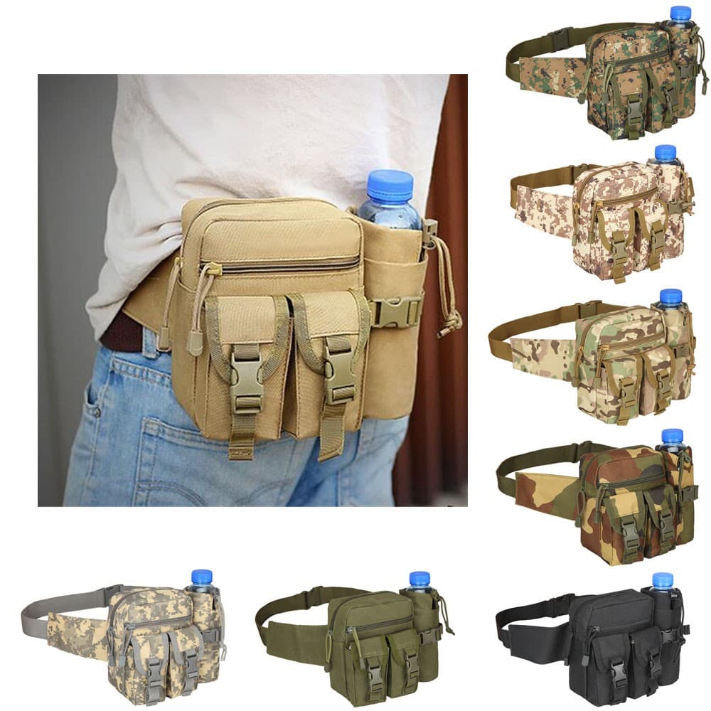 Pochete Masculina Para Cintura , Cinto , Garrafa De Água , Bolsa Viagem E Caminhada