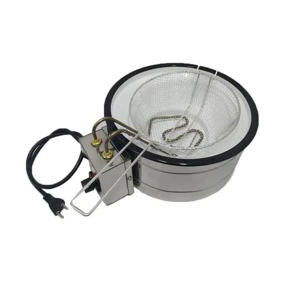 Tacho Fritador Elétrico 3 Litros Esmaltado Novo Com Cesto
