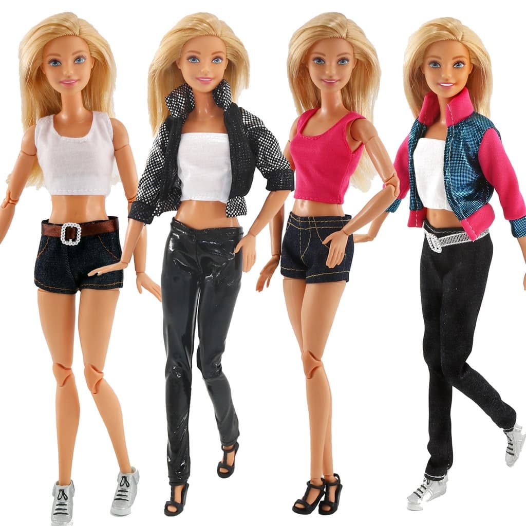 Nova 30 Centímetros Boneca Vestir Roupas Terno Jeans Vestido Pequeno Casuais Da Moda (Apenas/Bonecas Não Incluído)