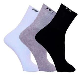 Meias Masculinas Kit Com 06 Pares Esportivas Cano Longo Atacado Revenda Oferta Confortável Veste do 37 a 42