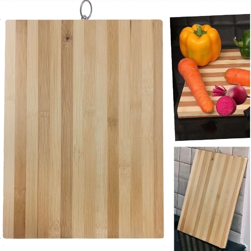 Tábua de Corte em Bambú Churrasco Carnes Cozinha 30x20cm Your House