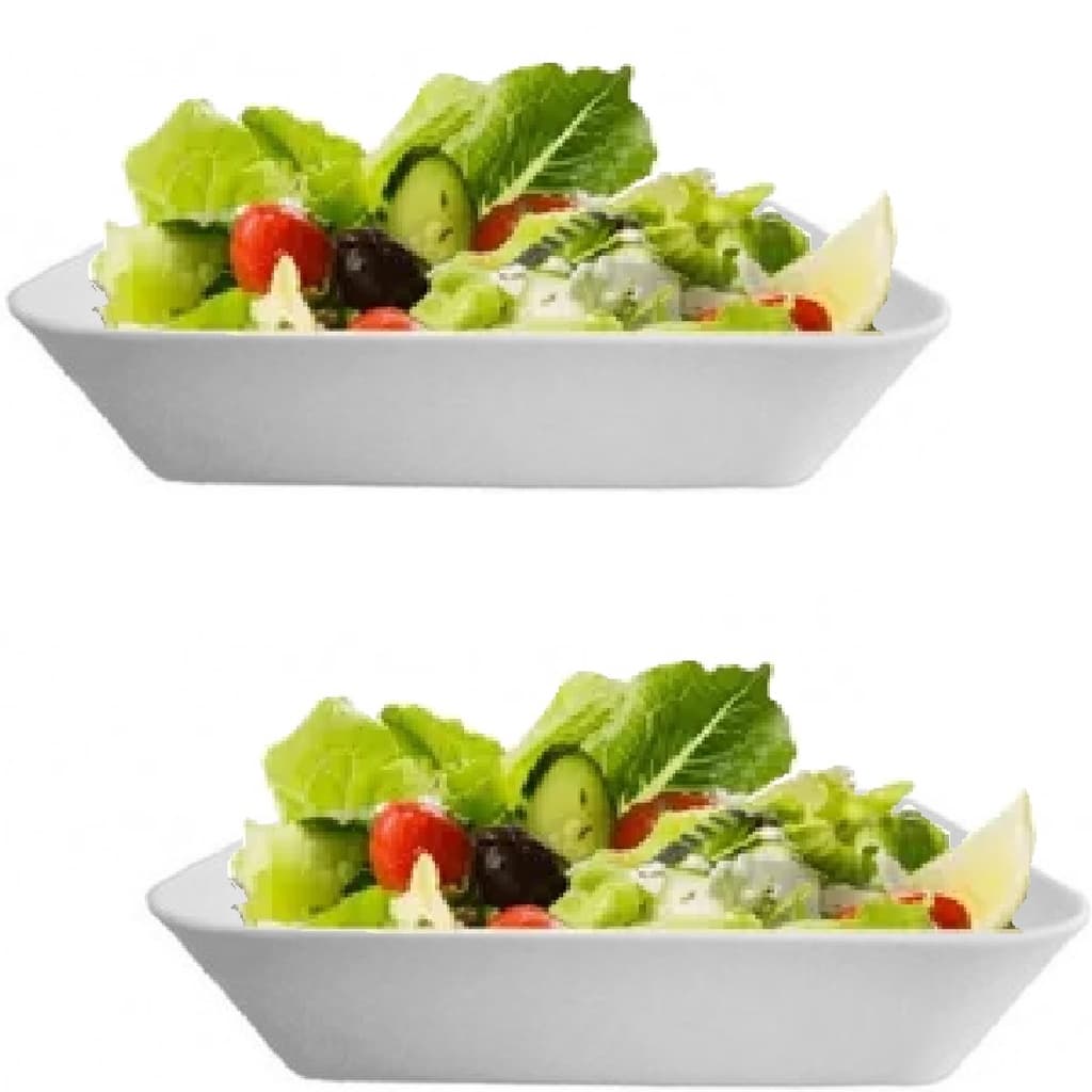 Kit 2 Saladeiras Bowl Pote 20cm Tigela em Melamina Premium