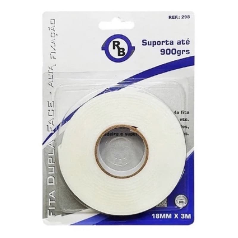 Fita Dupla Face Espuma Rb 18mm X 3m ( UND )*