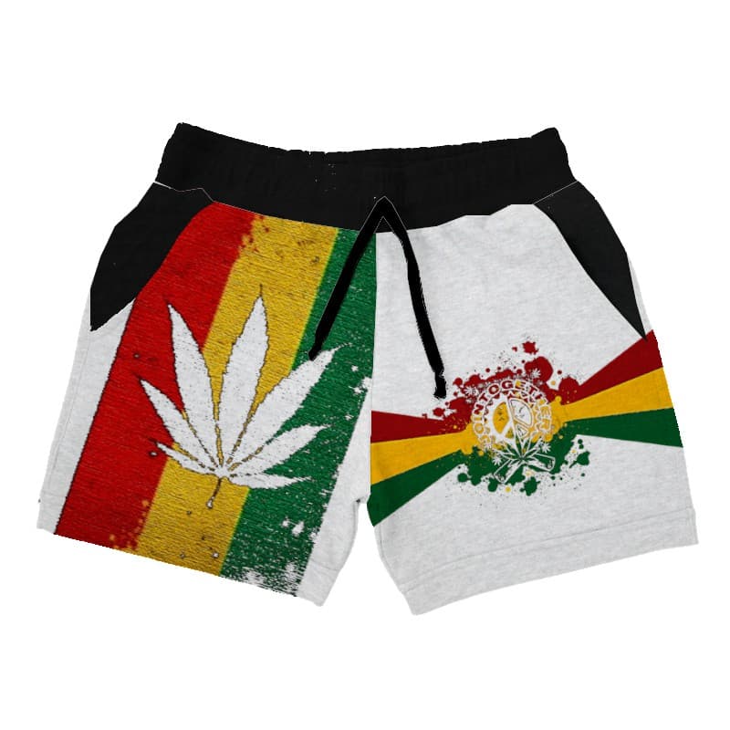 Short Feminino de Moletom Estampado Jamaica A367