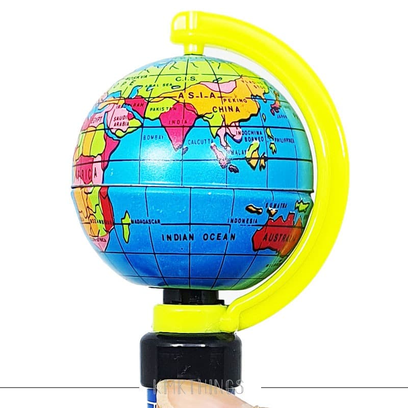 Caneta Globo que gira, tinta azul - Importado Japão