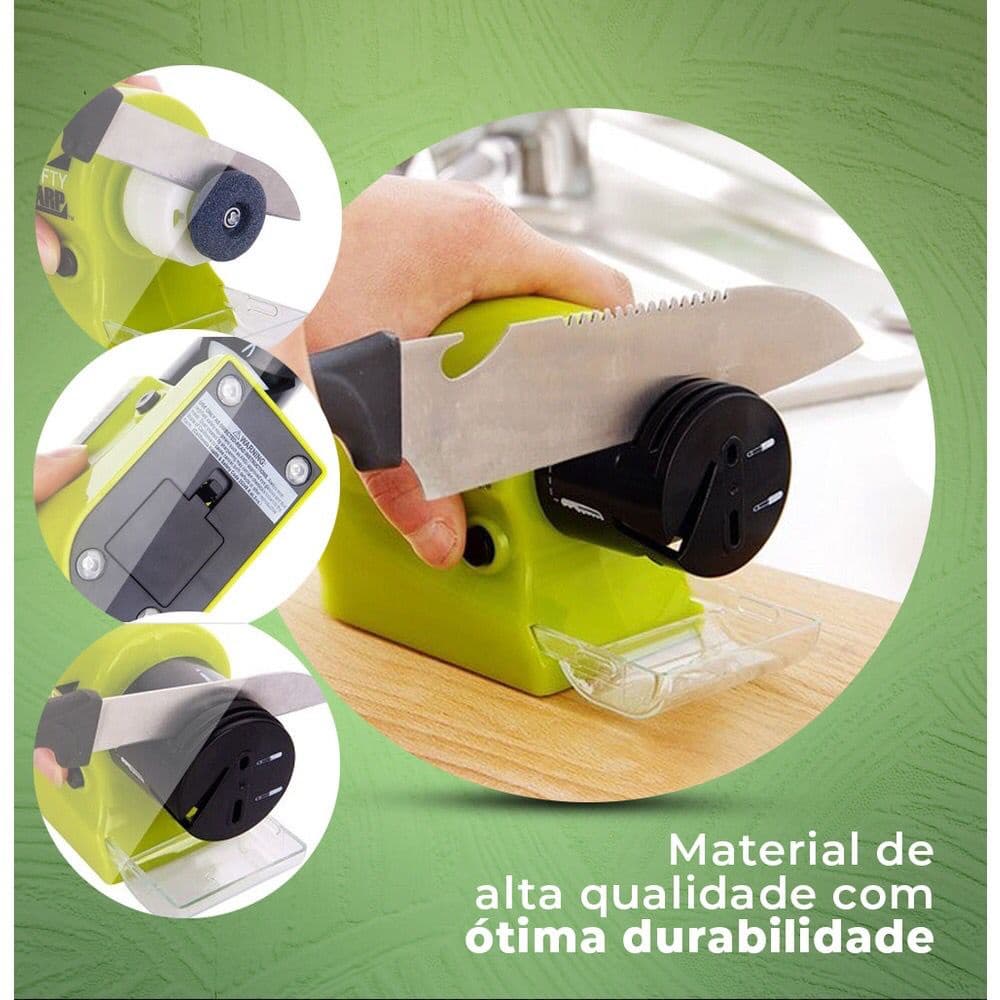 Amolador Portátil Elétrico Afiador Tesoura Facas