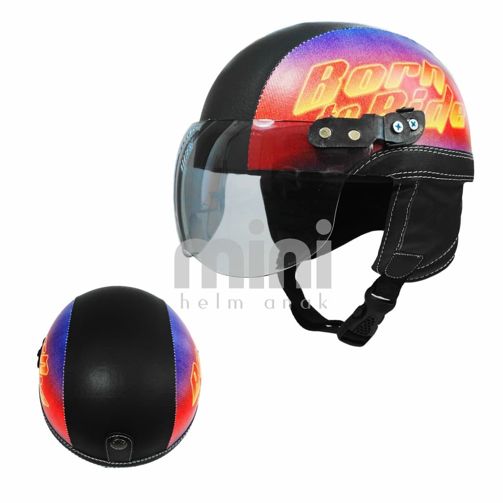 Mini Série Clássica Retrô Nascido Para Andar Capacete Infantil
