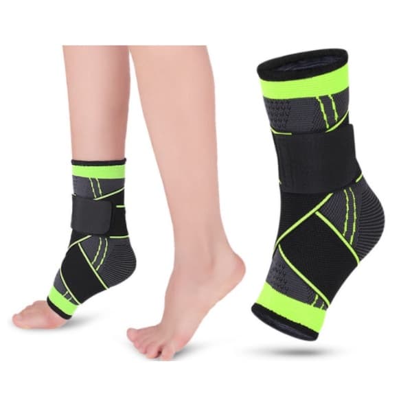 Tornozeleira Unissex Compressão respirável Esportiva Alivia Dor ajustável resistência nylon MBFIT