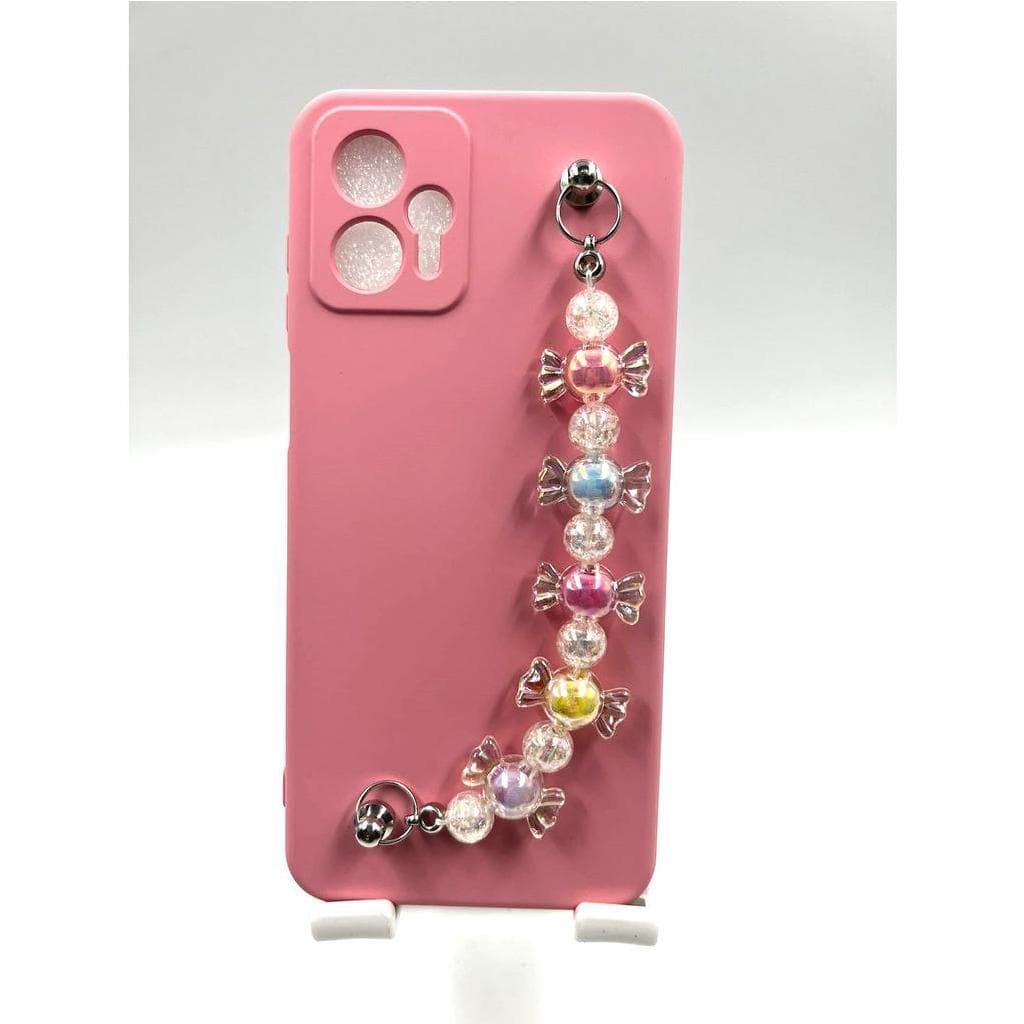 Capa Aveludada Anti-queda Impacto Para MOTO G13/G23/G14/G22/G24/G32/G34/G52/G53/G54/G73/G82/G84 com pulseira ( DOCE)
