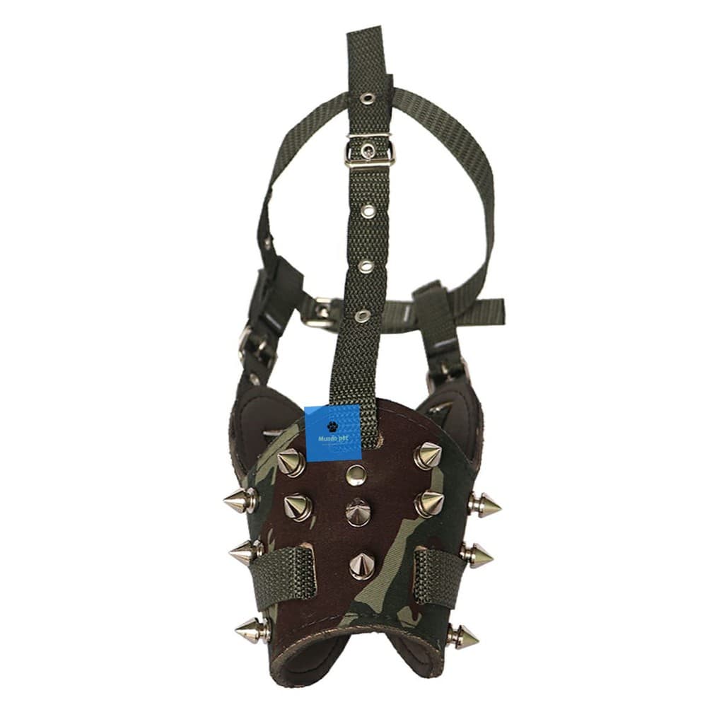 Focinheira Spikes Couro Forrada Pitbull Rottweiler Imperdível Envio 24 Horas