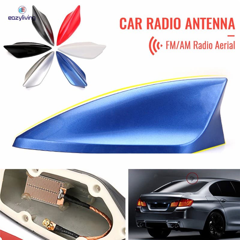 Antena De Teto Automotivo Radio Am / Fm De Substituição De Sinal De Antena De Barbatana De Tubarão Para Carro Universal