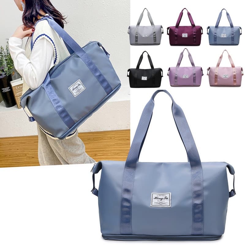 Bolsa de viagem à prova d'água com grande capacidade extensível bolsa para academia bolsa de bordo