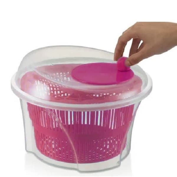 Centrifuga Manual Seca Salada c/ Cesto Escorredor Grande