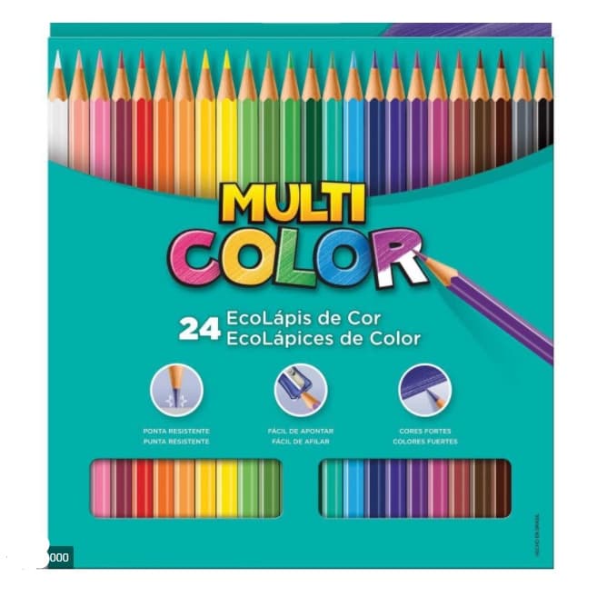 Lapis De Cor Escolar Prossional  Multicolor De 12- 24 -36 Cores Material Escolar Pintura Cores Viva
